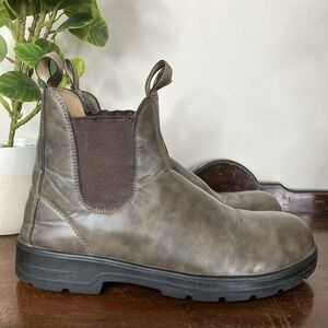 Blundstone 6585 Men's Chelsea Boots Brown Leather EU 44 US 10–10.5 Pull On